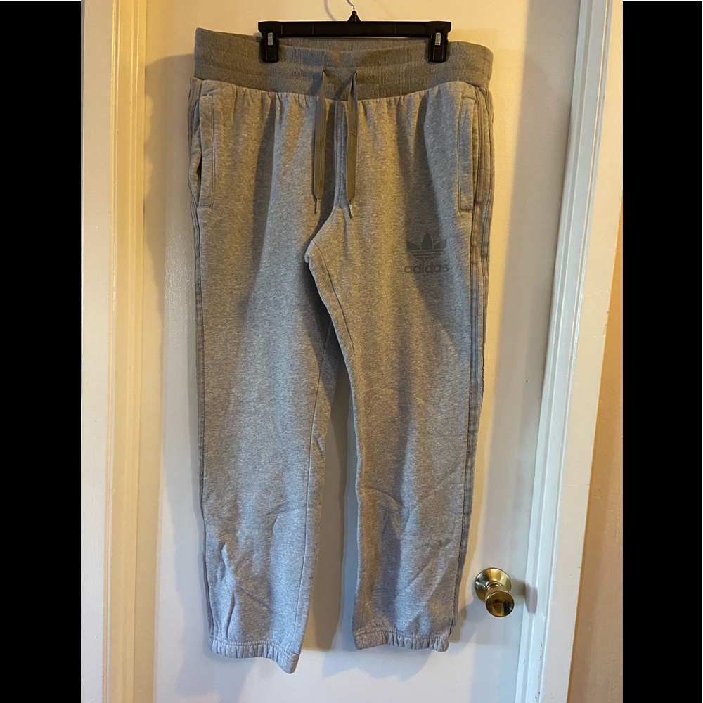 NEW **ORIGINAL ADIDAS** drawstring cotton sweat pants.